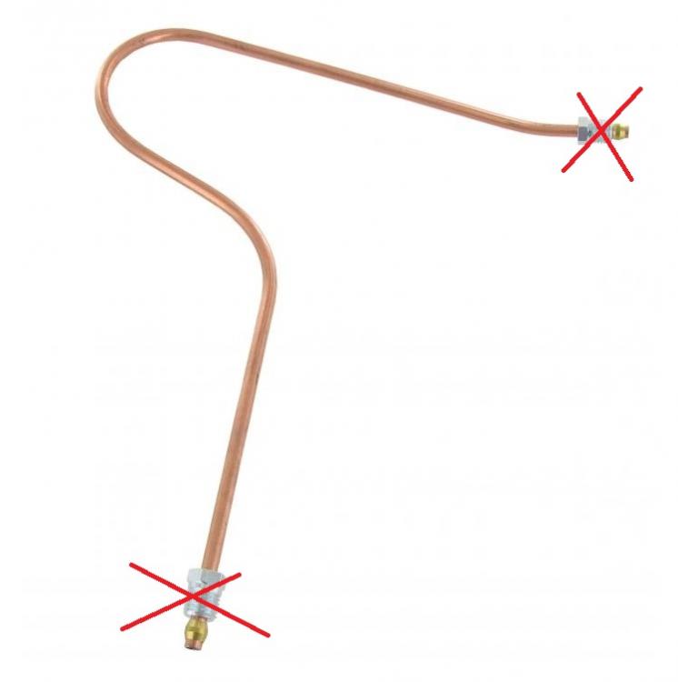 Fuel line from the pump to the carburetor 1539 second chance