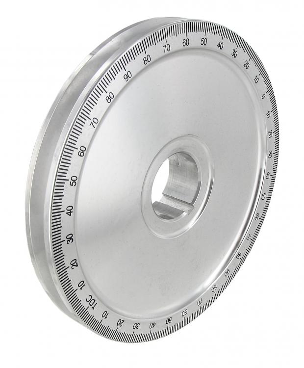 Hihnapyörä, alumiinia, asteikolla