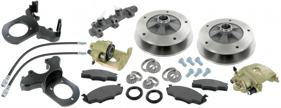 Schijfremmen set voorzijde (steek 5 x 205 mm)