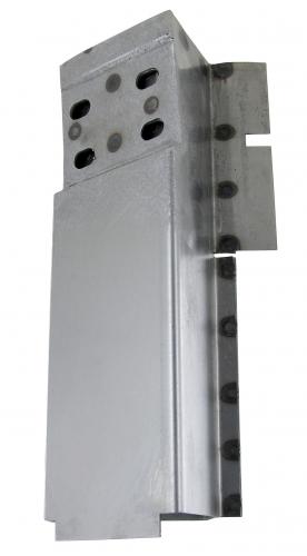 A-stijl onderzijde compleet met scharnierbevestiging links