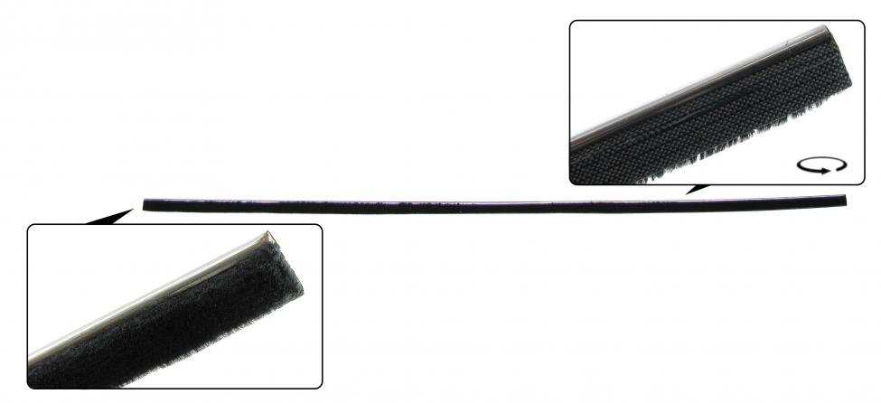 Borracha de vidro da porta, faixa de feltro