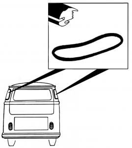 Takakulmaikkunan tiiviste vakiovaruste