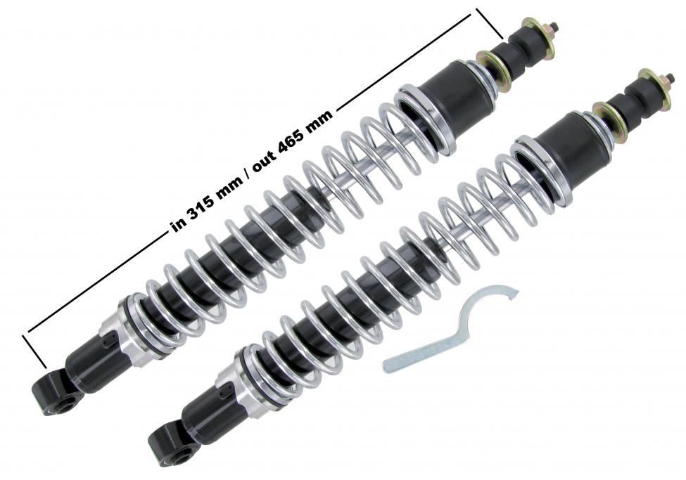 Coil-over shock absorbers front side