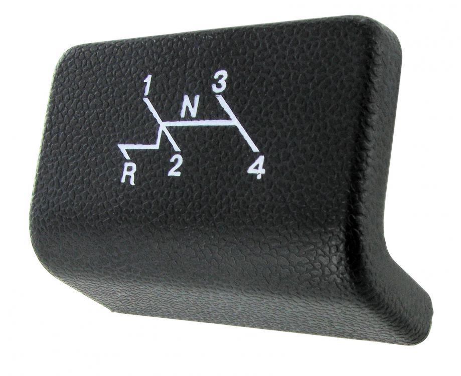 Ash tray cover with shifter pattern