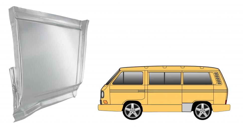 Achterste wielscherm voorste deel links