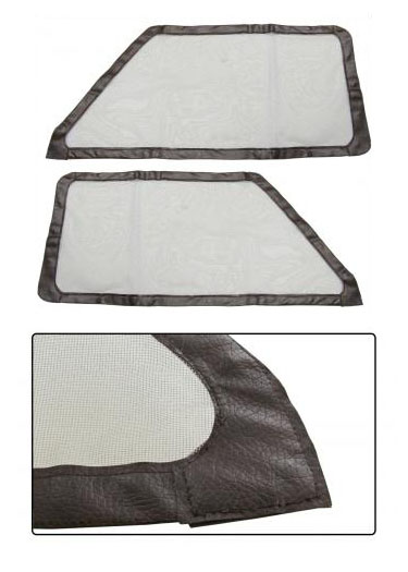 Mökin ovi-ikkunan ruudut ruskeat