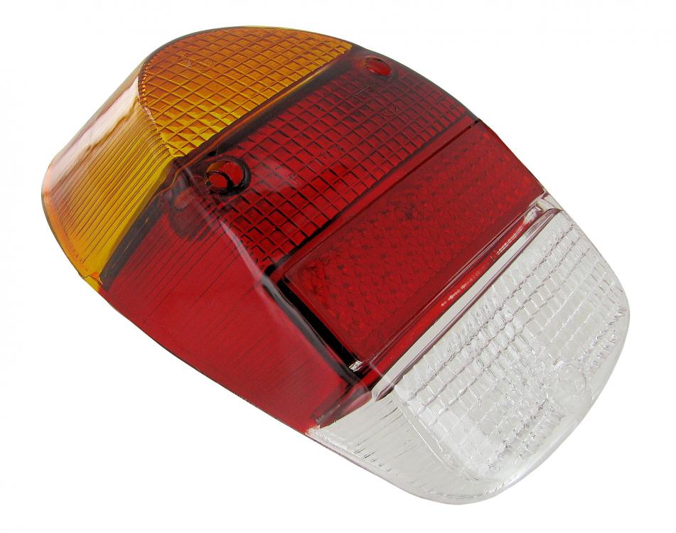 Achterlicht lens Europees amber, rood en helder