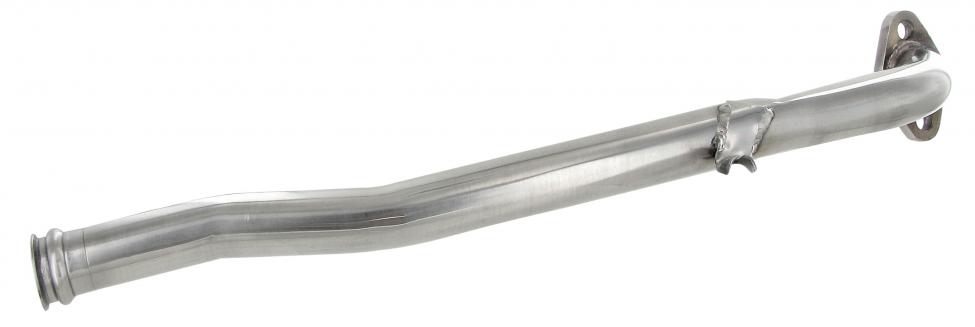 Kjølevæskerør i rustfritt stål: fra høyre side av topplokket på termostathuset