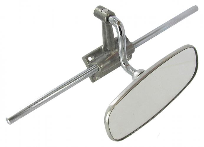 Binnenspiegel met zonneklep assen