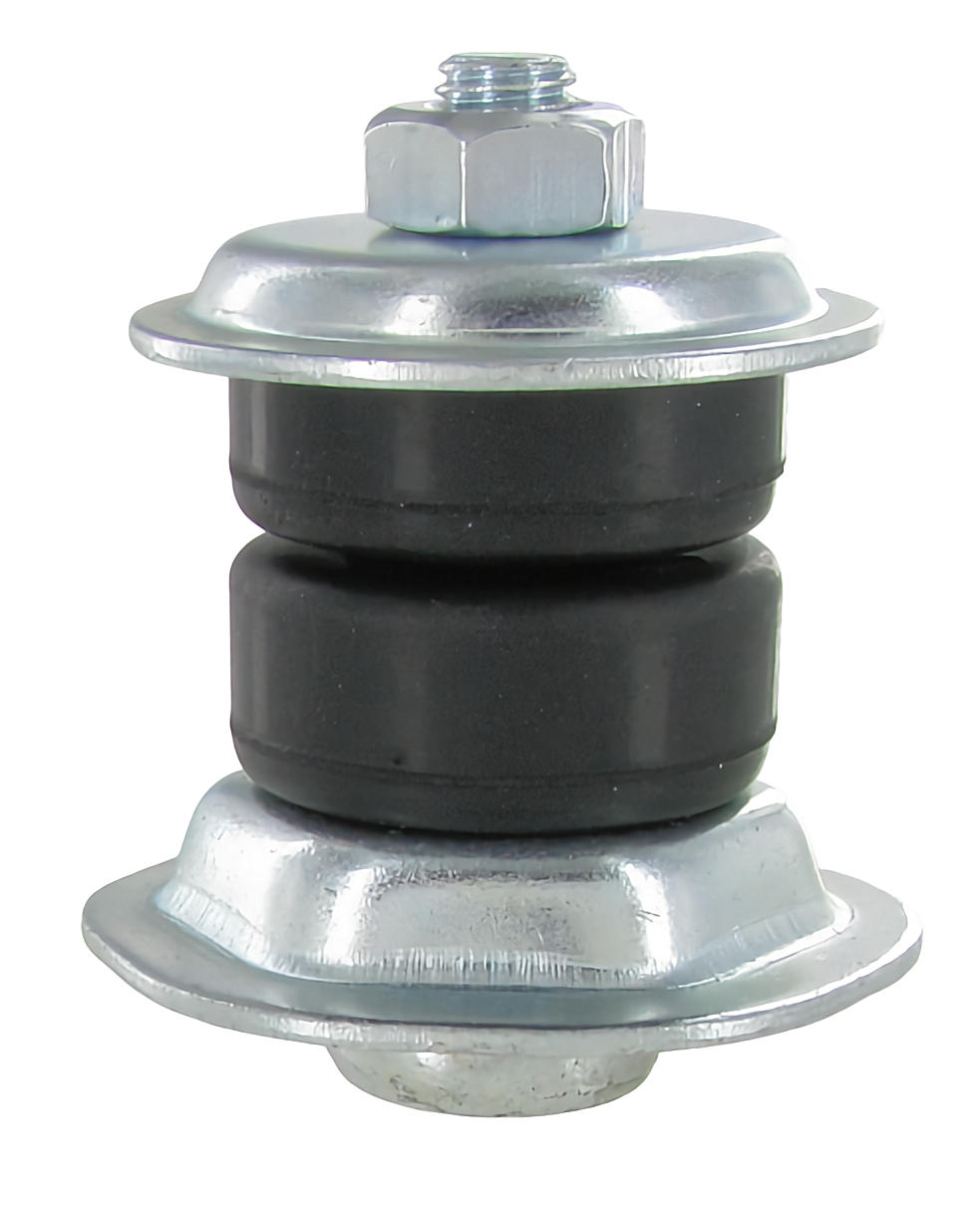 Iskunvaimentimen kiinnitystappi kumiholkeilla eteen