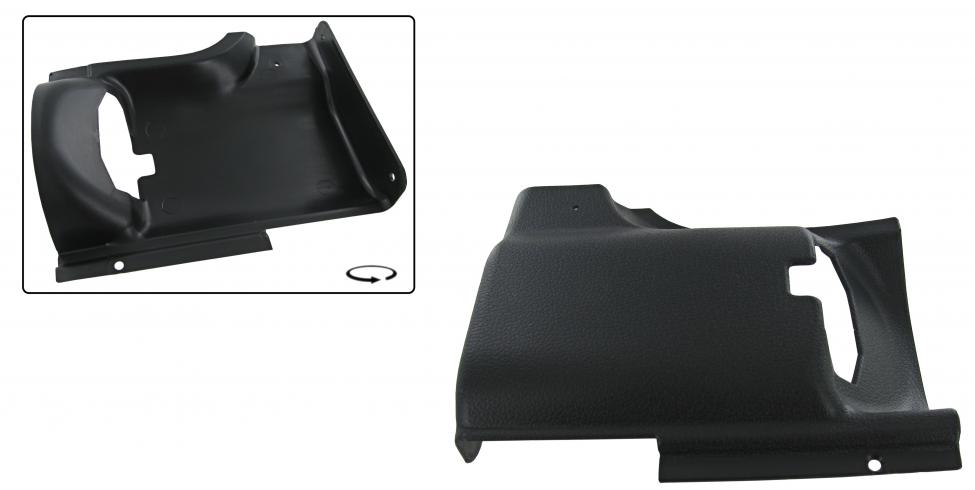 Liukuoven lukon suoja, musta, oikea