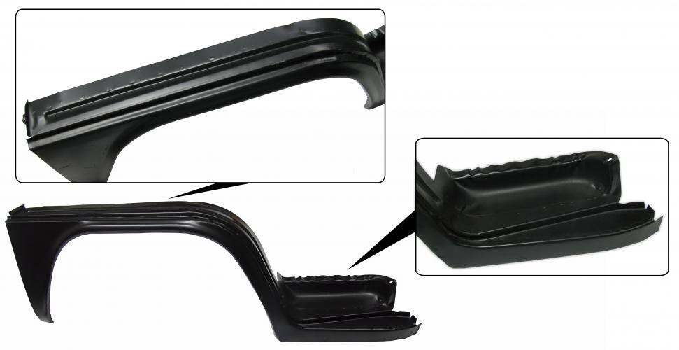 Arco de roda dianteiro completo (dog leg) direita