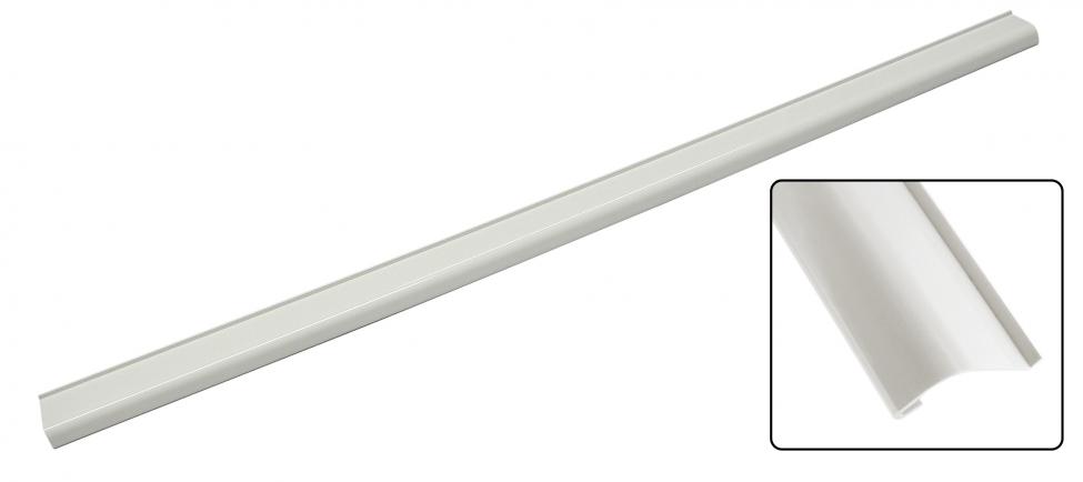 Liukuoven kynnyksen lista, valkoinen, muovia