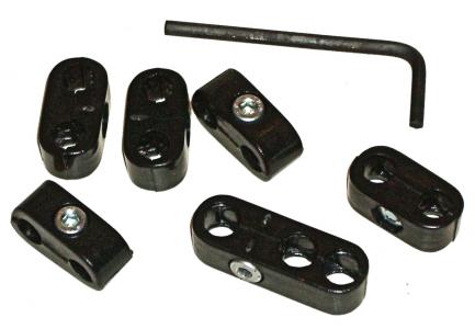 Sytytysjohtimien kiinnikkeet, mustat