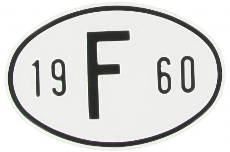 Maatunnus: F 1960