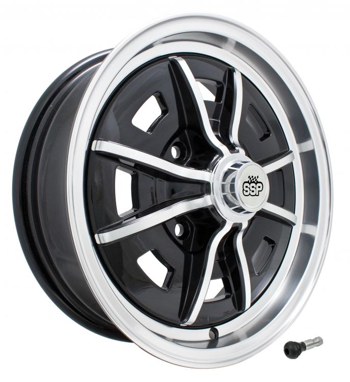 Alumiinivanne Sprint Star, musta / kiillotettu