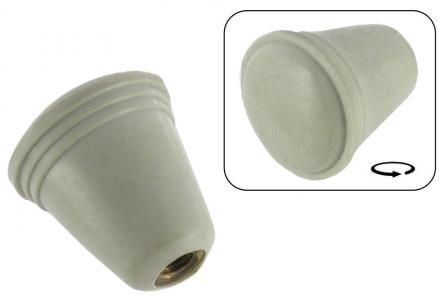 Choke- ruitenwisser- lichtschakelaar of asbak knop zilver beige