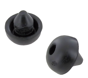 Anti-skramlende plugger for dørglass