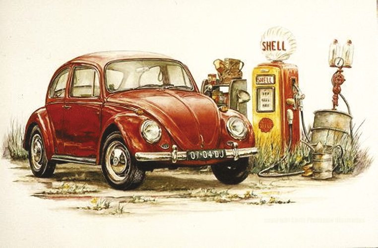 Litho 1966 Beetle