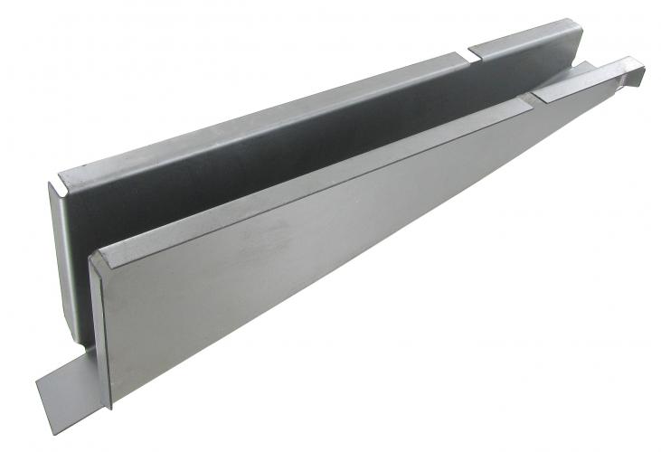 Alustan poikittaisen palkin päätykappale, taakse, vasen