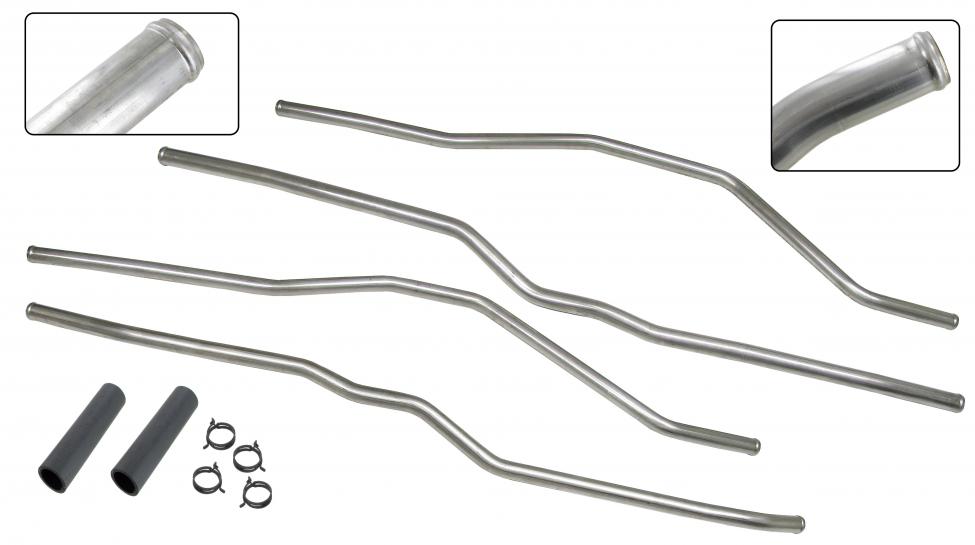 Ruostumattomasta teräksestä valmistetut jäähdytysnesteputket (6-osaiset)