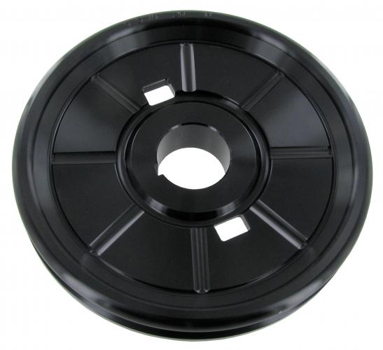 Hihnapyörä, alumiinia, musta