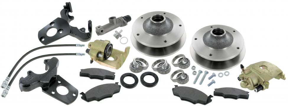 Schijfremmen set voorzijde (steek 5 x 205 mm)