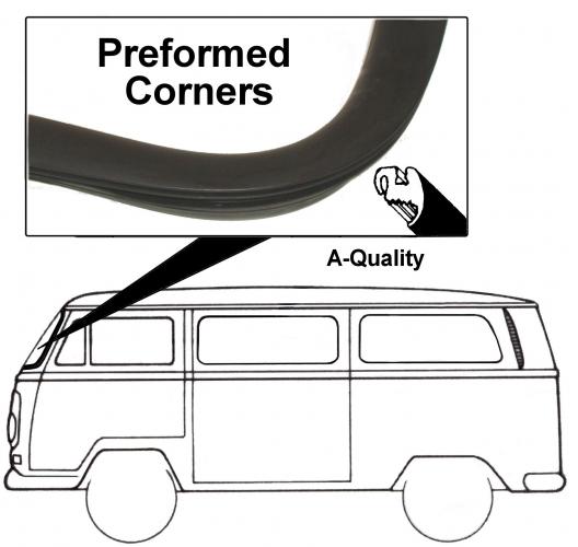 Tuulilasin tiiviste (ilman koristelistan uraa)