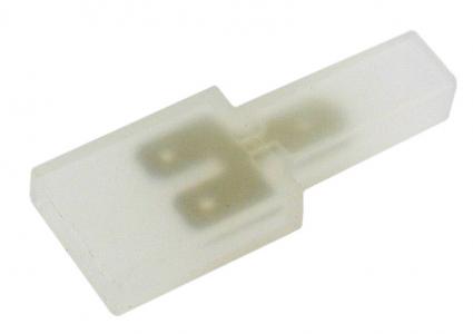 Afgeschermde 6.3 mm vlakstekker aansluiting 1 op 2