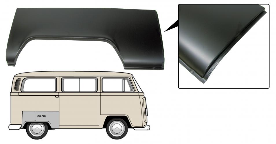 Takapyöränkaaren korjauspaneeli oikealle