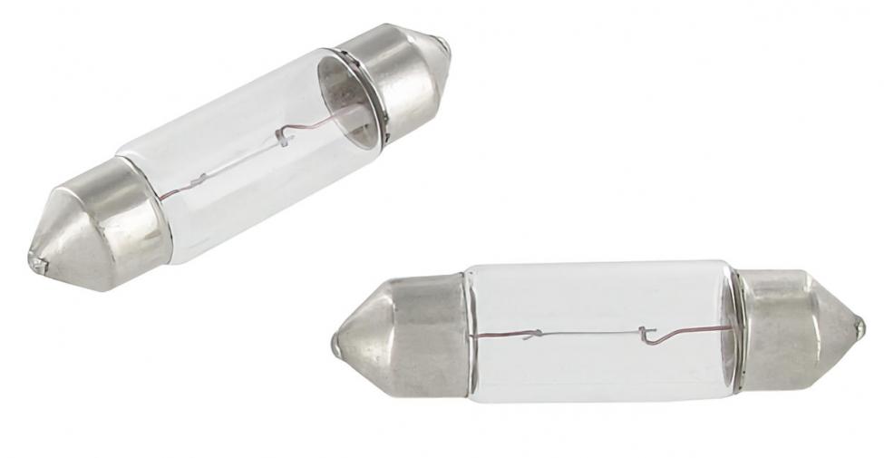 Achterlicht- kentekenplaat en binnenverlichting lampje 6V