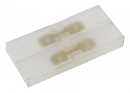 Afgeschermde 6.3 mm vlakstekker aansluiting 2 op 2