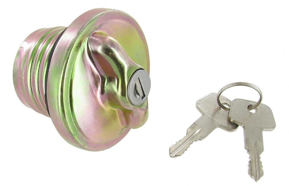 Polttoainetankin korkki, lukittava