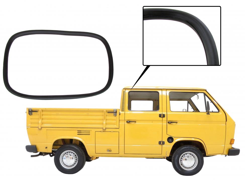 Sivuikkunan tiiviste ilman listan uraa