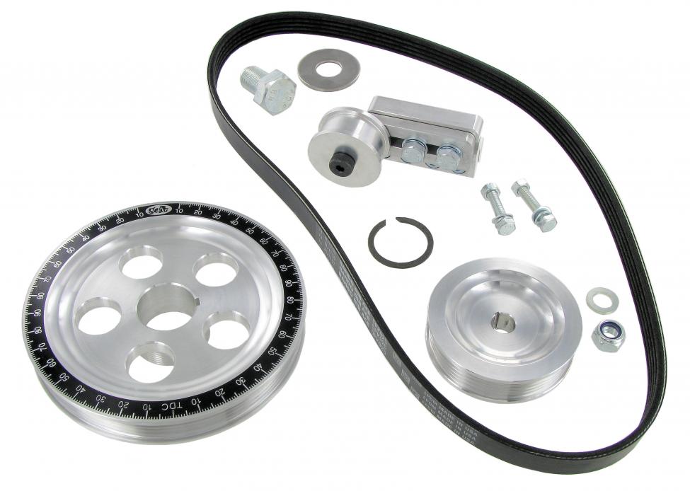 Hihnapyöräsarja, serpentiini, alumiini, EMPI