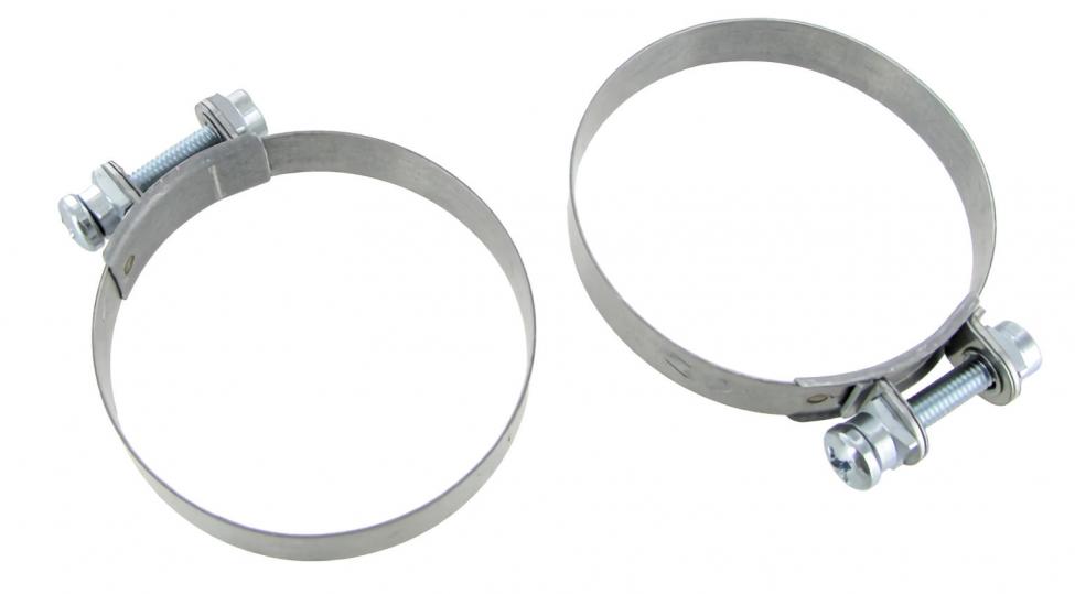 Abraçadeiras do coletor de admissão lado exterior