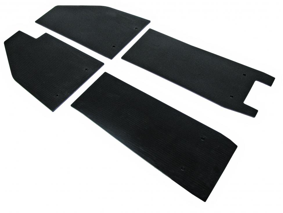 Gulvmattesett i gummi (4-delt)