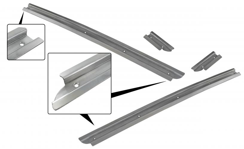Aluminum ragtop rail (4-part)