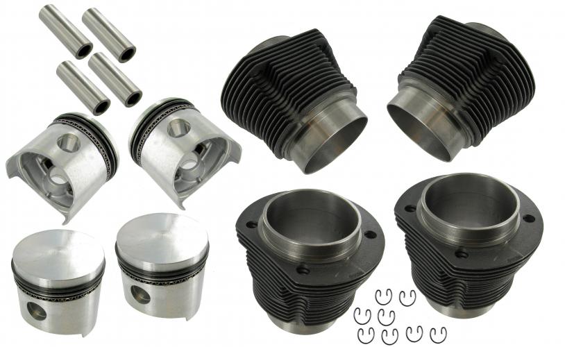 Big-bore cilinder en zuigerset 1641cc slip-in met gegoten zuigers