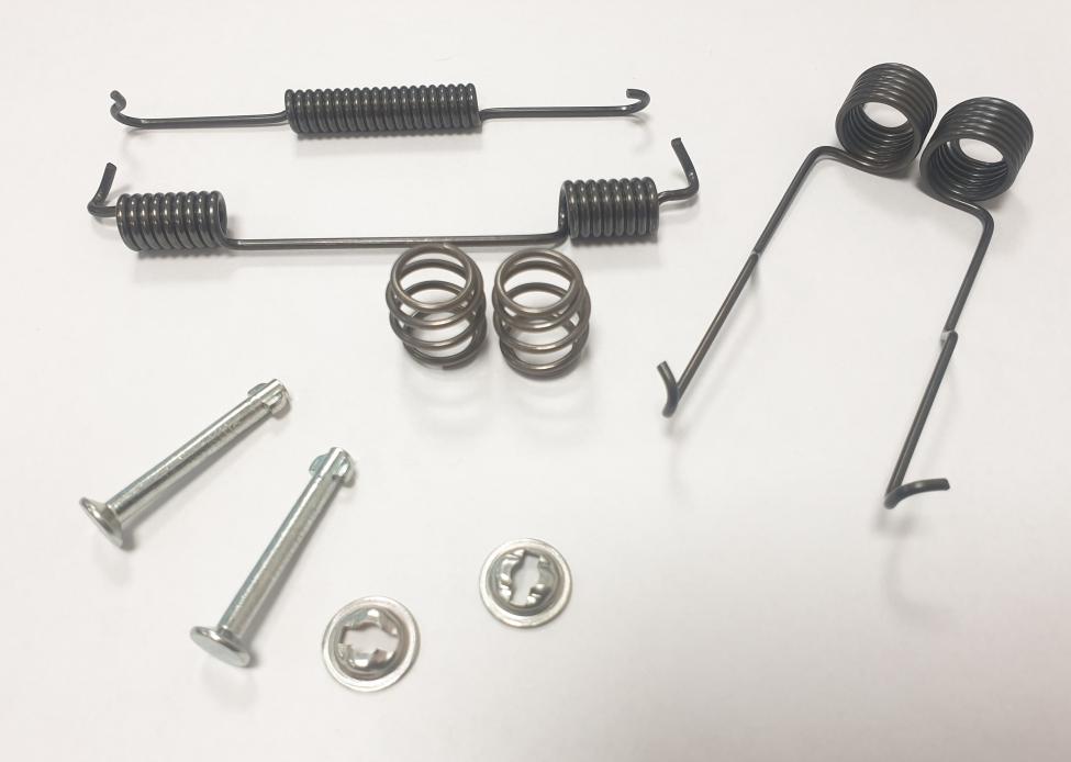Brake shoe mounting kit included tension springs rear Fiat