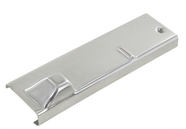 Batente em inox para fechadura da janela de ventilação direita