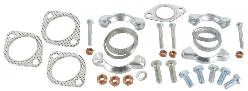 Pakokaasun asennussarja (äänenvaimennin, pakoputki, liitin)