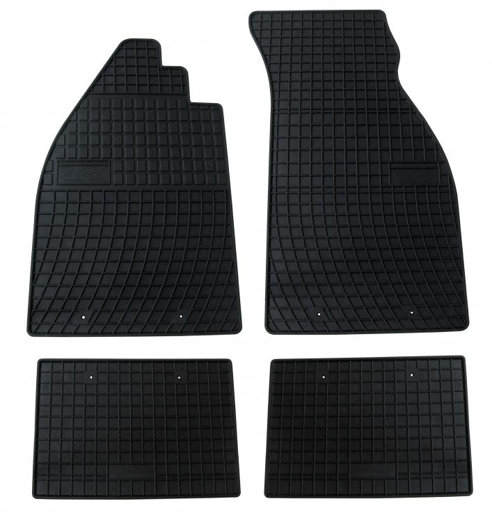 Gulvmatter i gummi (4-delt)