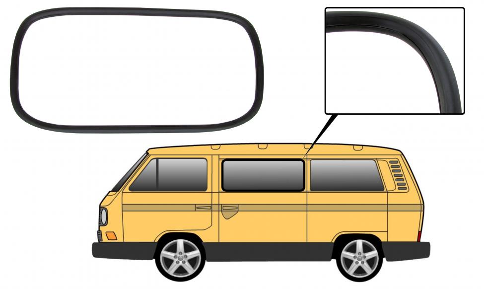 Liukuoven ikkunatiiviste ilman listan uraa