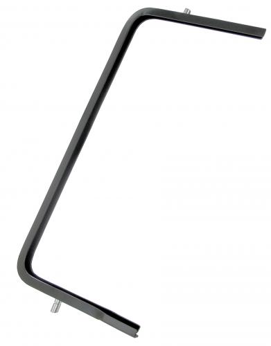 Tuuletusikkunan kehys, musta, matkustamoon, vasen