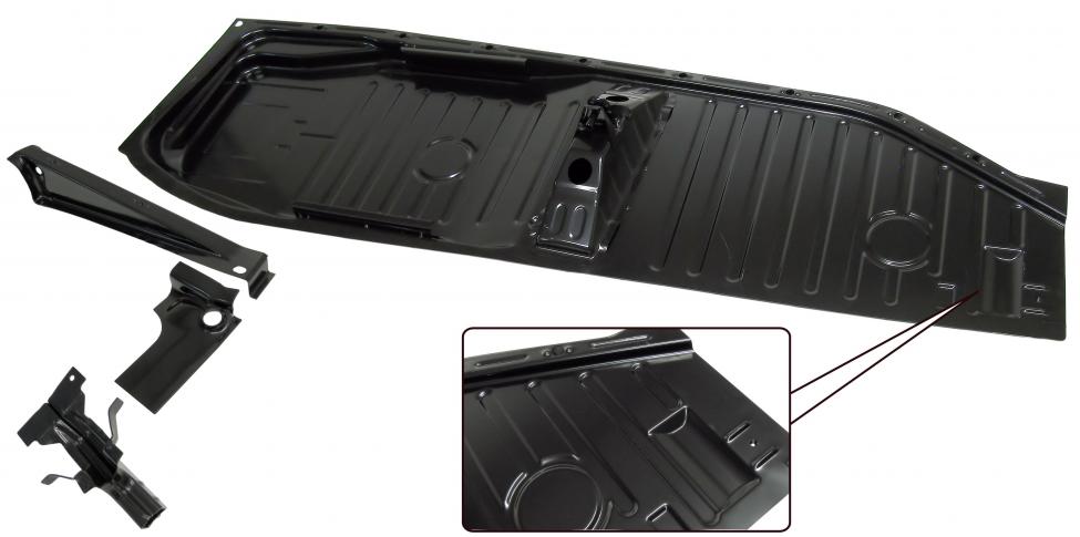 Lattiapelti, täydellinen (1.2 mm paksua peltiä), vasen