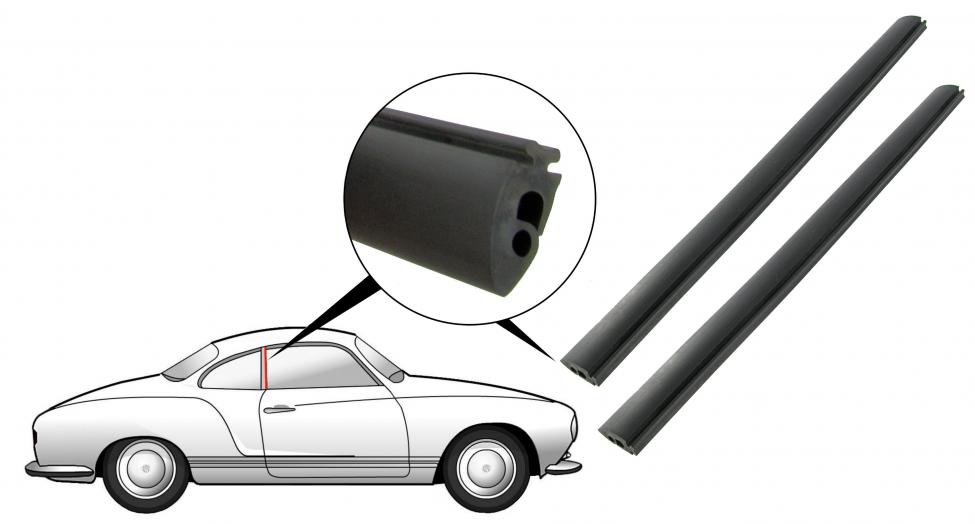 Tiiviste ovi-ikkunan lasin ja ikkunapilarin välissä