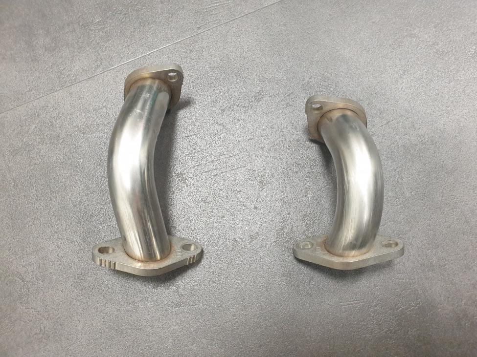 Flange de escape em aço inoxidável sem ponto de acesso