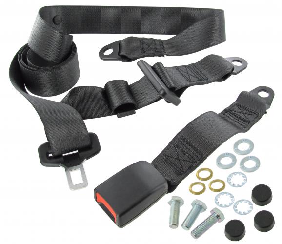 Staattinen 3-pisteturvavyö musta