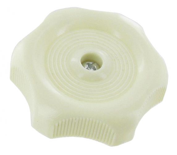 Kierrenuppi Westfalia-ikkunan kermanväriseen ikkunaan